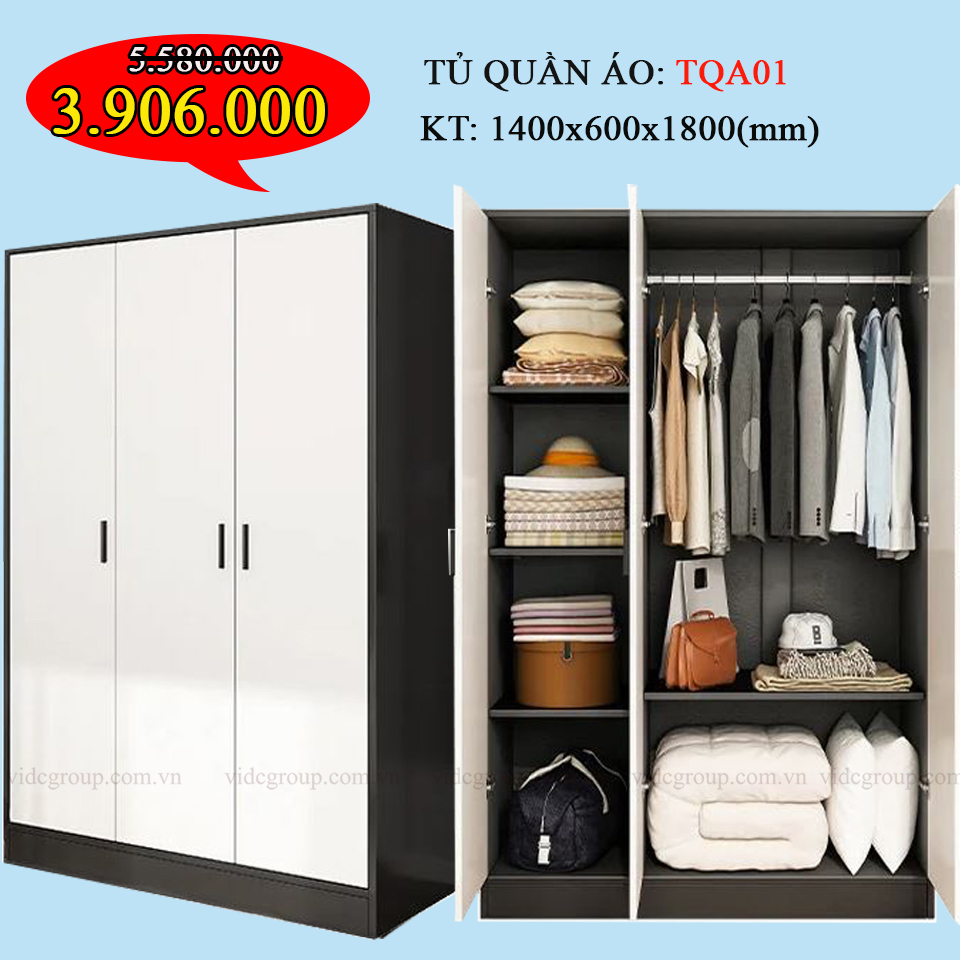 Tủ quần áo TQA01