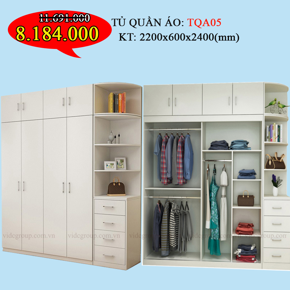 Tủ quần áo TQA05