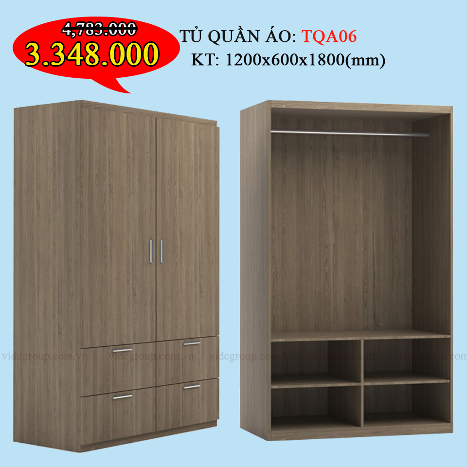 Tủ quần áo TQA06