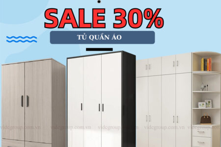 Nội Thất VIDC đón hè với chương trình Sale 30% cho tất cả các sản phẩm tủ quần áo