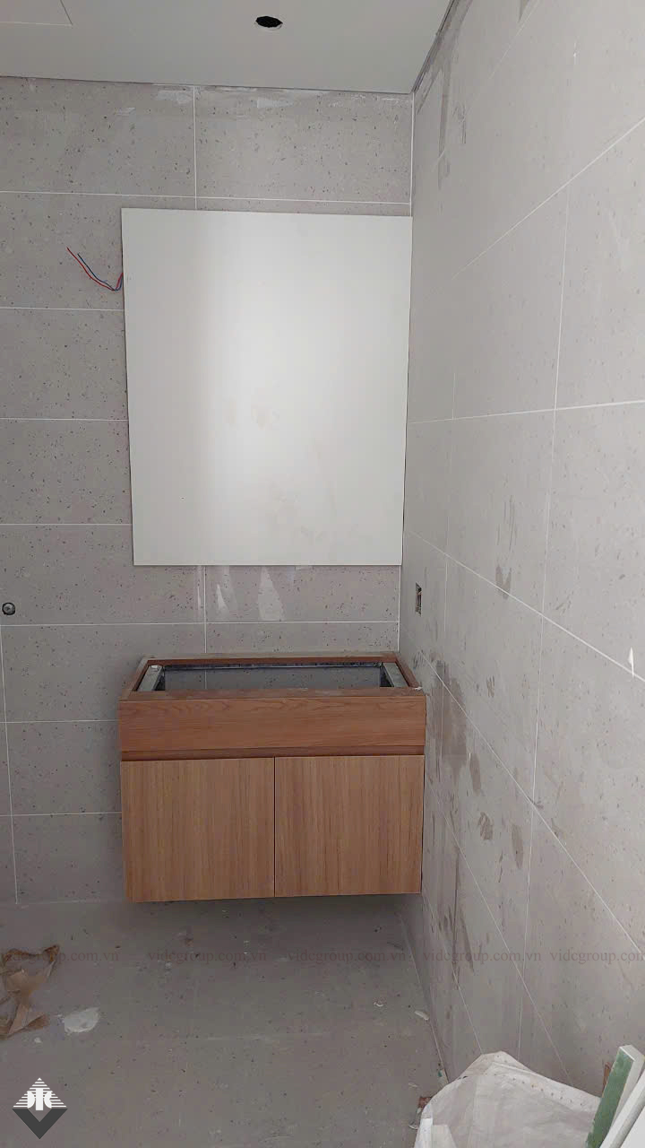 Tủ Lavabo khi hoàn thiện sẽ như thế này